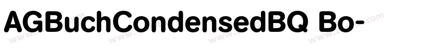 AGBuchCondensedBQ Bo字体转换